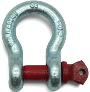 ProX XT-USHACKLE075 | 3/4in Galvanized Screw Pin Shackle | 3 Ton WLL for Stage Rigging ProX XT-USHACKLE075 | 3/4in Galvanized Screw Pin Shackle | 3 Ton WLL for Stage Rigging