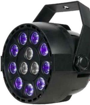 Eliminator Lighting Mini Par UVW LED Black Light with Strobe Black