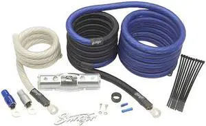 STINGER SK6201 CAR STEREO 6000 SERIES 1/0 GAUGE POWER WIRE AMPLIFIER INSTALL KIT