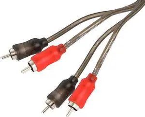STINGER SI121.5 CAR AUDIO 1000 SERIES 1.5FOOT RCA CABLE 2 CHANNEL STEREO TWISTED