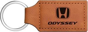 Honda Odyssey Rectangular Brown Leather Key Chain