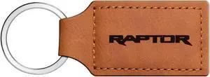 Ford F150 Raptor 2017 to 2019 Rectangular Brown Leather Key Chain