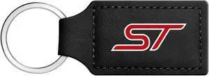 Ford Focus ST Rectangular Black Leatherette Key Chain