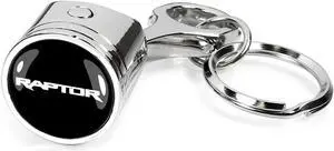 Ford F-150 Raptor Chrome Finish Engine Piston and Rod Metal Key Chain