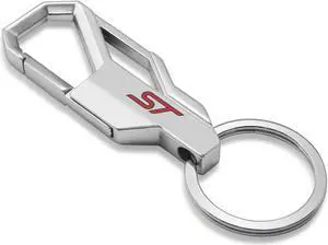 Ford Focus ST Silver Carabiner-style Snap Hook Metal Key Chain