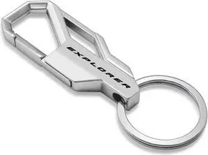 Ford Explorer Silver Carabiner-style Snap Hook Metal Key Chain
