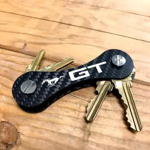 Ford Mustang GT Real Carbon Fiber Key Organizer Holder Key Chain