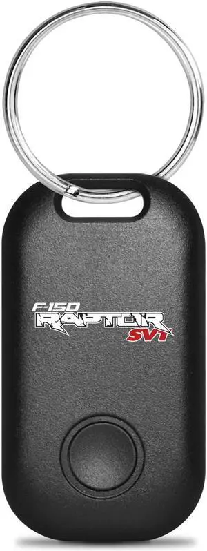 Ford F-150 Raptor SVT Black Cell Phone Bluetooth Smart Tracker Locator Key Chain for Car Key, Pets, Wallet, Purses, Handbags