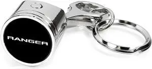 Ford Ranger Chrome Finish Engine Piston and Rod Metal Key Chain Keychain
