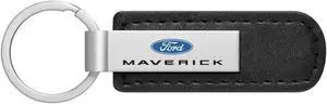 Ford Maverick Black Leather Strap Key Chain