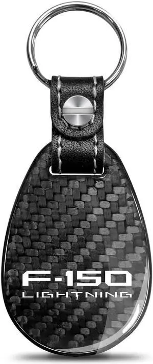 Ford F-150 Lightning Real Carbon Fiber Large Tear-Drop Key Chain