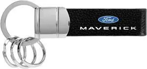 Ford Maverick Genuine Black Leather Strap Loop Key Chain