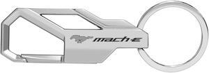 Ford Mustang Mach-E Silver Snap Hook Metal Key Chain