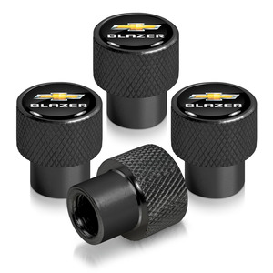 thumbnail image 2 of Chevrolet Impala Black On Black Aluminum Tire Valve Stem Caps - Set Of 4 By IPick Image 2 of 5
