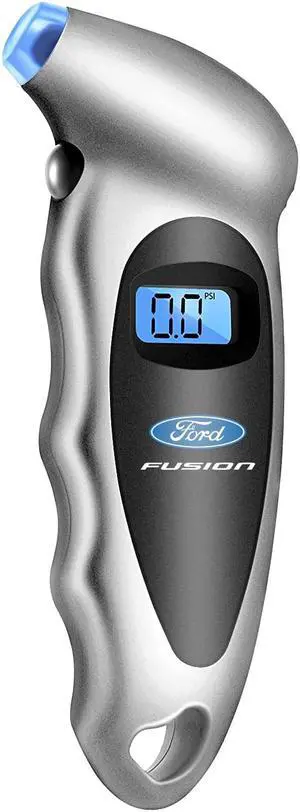 Ford Fusion Silver Digital Tire Pressure Gauge with LED-Backlit LCD Display