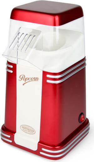 Nostalgia RHP310 RHP-310 Retro 8-Cup Hot Air Popcorn Maker, Red