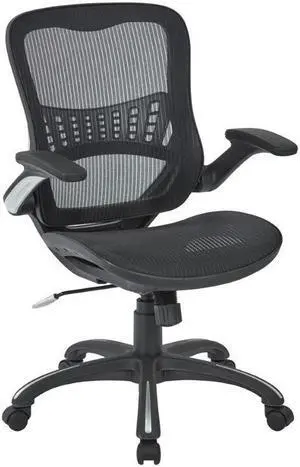 Mesh Seat and Back Managerâ€™s Chair in Black Mesh