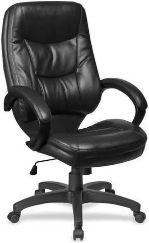 Lorell Executive High-Back Chair 26-1/2"x28-1/2"x47-1/2" Black 63286