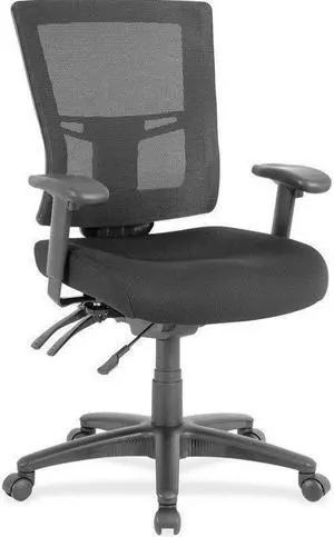 Midback Mesh Chair, 25-3/8"x25-3/8"x40", Black