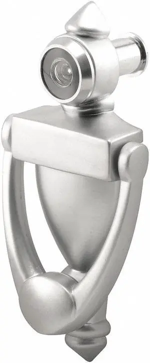 PRIMELINE TOOLS U 10327 Door Knocker and Viewer, 9/16 in. Bore, 180 Degree View