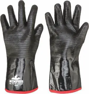 Mcr Safety Chemical Resistant Gloves Black   6944