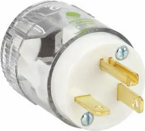 BRYANT 8366T Straight Blade Plug, 5-20P, 20 A, 125V AC, 2 Pole, Screw