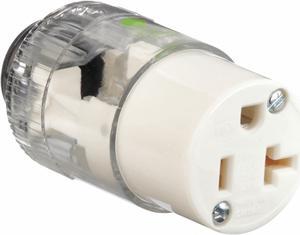 BRYANT 8369T Straight Blade Connector, 5-20R, 20 A, 125V AC, 2 Pole, 3 Wire,