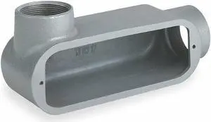 HUBBELL KILLARK OLL-5M Conduit Outlet Body,Iron,LL,1-1/2 In.