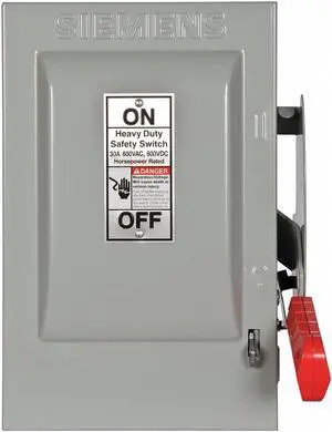 SIEMENS HNF261 Nonfusible, Safety Switch, Heavy Duty, 600 V, 2PST