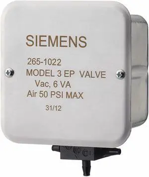 SIEMENS 265-1022 Solenoid Air Valve,3-Way,120VAC,0-50 psi