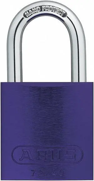 Abus Lockout Padlock,KA,Purple,1-1/2"H  72 /40 KA Purple