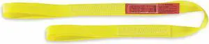 LIFT-ALL EE2602DFX20 Web Sling, Type 3, 20 ft L, 2 in W, Polyester, Yellow