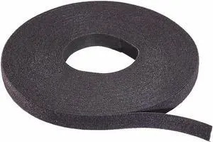 Rip-tie Hook-and-Loop Cable Tie Black  Nylon/Polyethylene  W-75-PRL-BK