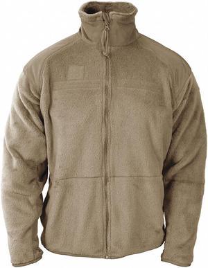 Propper Tactical Fleece Jacket, L Fits Chest Size 56", Khaki Color F54880E233L2