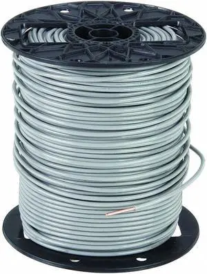 Building Wire, THHN, 10 AWG, Gray, 500ft