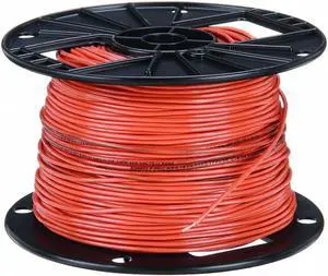 SOUTHWIRE 27038901 Fixture Wire, TFFN, 16 AWG, 500 ft, Orange, Nylon Jacket,