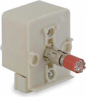 SCHNEIDER ELECTRIC 9001KM38LR Lamp Module,30mm,120VAC/VDC,Red,LED