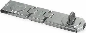 Abus Concealed Hinge Pin Hasp,Fixed,Chrome  110/195