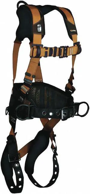 FALLTECH 7081BXL ComforTech Gel Full Body Harness, XL, 425 lb., Quick-Connect