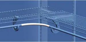 ClosetMaid SuperSlide 10.25 Ft. x 3/4 In. Corner Rounder Bar Closet Rod, White ClosetMaid SuperSlide 10.25 Ft. x 3/4 In. Corner Rounder Bar Closet Rod, White