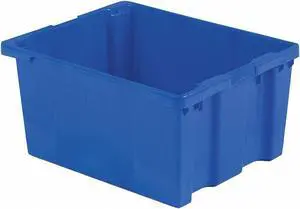 LEWISBINS SN3024-15 Blue Hang & Stack Storage Bin, Plastic, Blue, 15 1/8 in H,