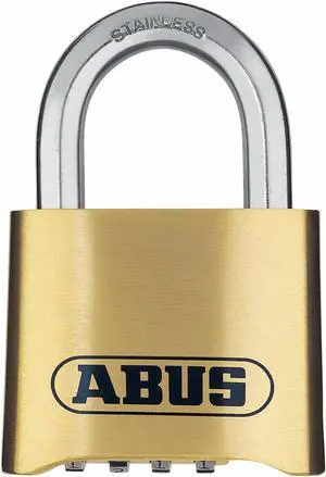 ABUS 180IB/50 Combination Padlock, Bottom, Black/Silver