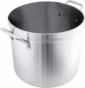 CRESTWARE HPOT20 Heavy Duty Stock Pot,20 qt,Aluminum