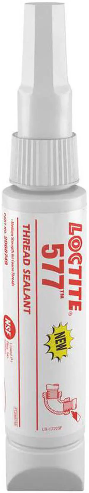Loctite 50mL Tube Pipe Thread Sealant with 10, 000 psi, Yellow 50mL 2068749