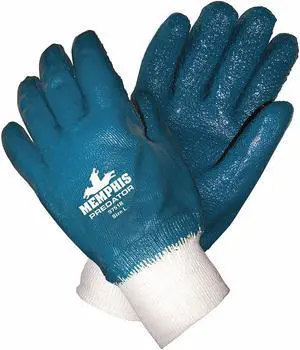 Mcr Safety Chemical Resistant Gloves Blue/White   9751R