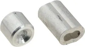 National 1/16 In. Aluminum Garage Door Ferrule & Stop Kit N283846