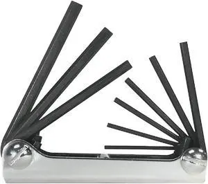 EKLIND 20911 9 Piece SAE Fold-Up Hex Key Set, 20911