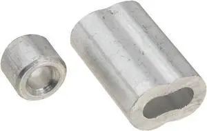 National 3/16 In. Aluminum Garage Door Ferrule & Stop Kit N283861