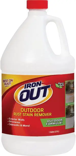 IRON OUT LI04128N Outdoor Rust Stain Remover, 1 Gallon