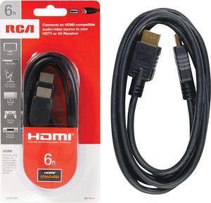 RCA VH6HHR 6 ft. High-Speed Hdmi Cable With Ethernet